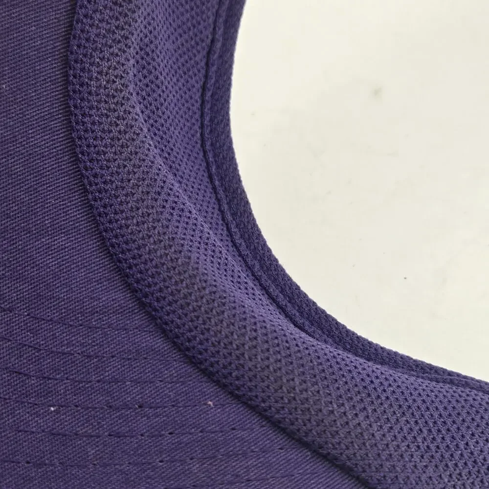 Vintage Nike Toronto Raptors NBA Visor Hat Purple Elastic Back Textured Mesh